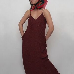 Elegant Red Maxi Dress